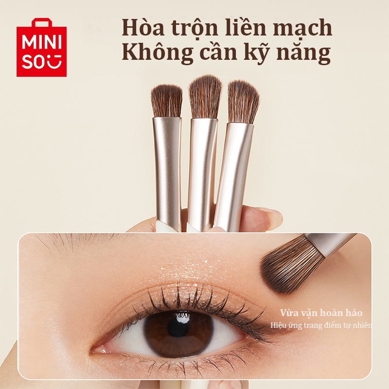MINISO 7 Chiếc Cọ Trang Điểm Bộ cây cọ phấn phủ, má hồng, màu mắt