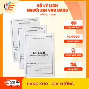 Sổ Lý Lịch Mẫu 40 Trang 28 Trang 32 Trang - KNĐ Hàng Đẹp