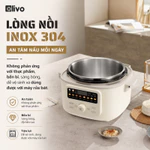 Nồi Áp Suất Điện Đa Năng Olivo PC40 Lòng Inox 304 4L – Màn OLED – Hầm Xương, Nấu Cơm, Lẩu, Xào - 2 Nắp Linh Hoạt - 1300W — ảnh 3