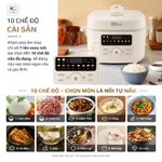 Nồi Áp Suất Điện Đa Năng Olivo PC40 Lòng Inox 304 4L – Màn OLED – Hầm Xương, Nấu Cơm, Lẩu, Xào - 2 Nắp Linh Hoạt - 1300W — ảnh 7