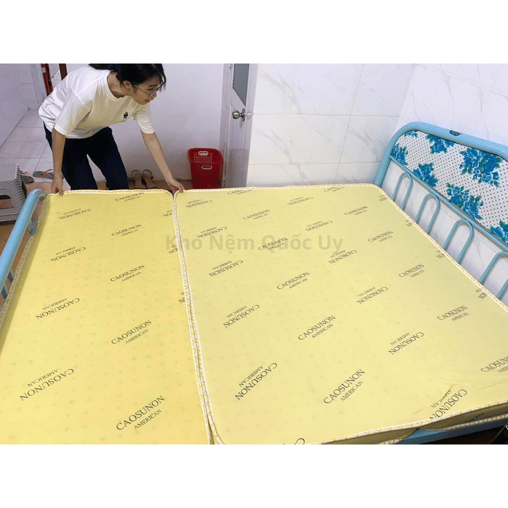 [HỎA TỐC] Nệm Gấp 3 cao su non American (Ép tổng hợp) đủ size (tặng 2 gối 40x60) | BigBuy360 - bigbuy360.vn