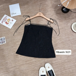 Áo 2 dây nữ ForgirlStudio chất ren ép phối ren lưới cá tính T230