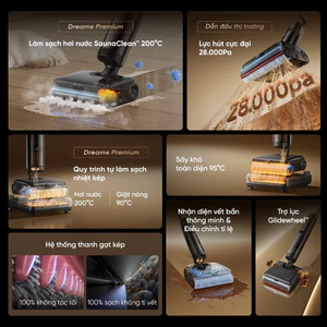 Máy Hút Bụi Lau Sàn Dreame H16 Steam Cầm Tay - Bảo Hành 24 Tháng Chính Hãng Thời Đại Công Nghệ
