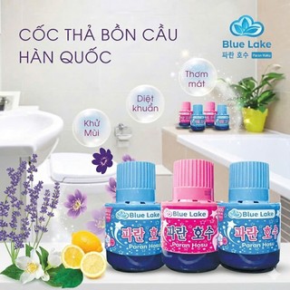 Combo 2 cốc thả bồn cầu Blue Lake công nghệ Hàn Quốc khử mùi, thơm nhà vệ sinh, sạch khuẩn 24H GigaMax Home