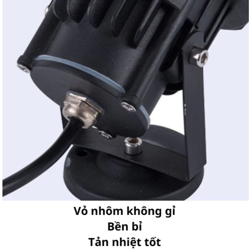 Đèn rọi cây chiếu sáng cây cảnh 12w 220v vỏ thép trang trí sân vườn tiểu cảnh kháng nước ngoài trời