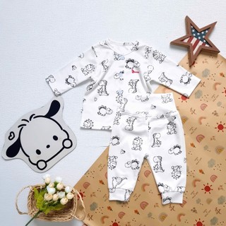 SALE mẫu ngẫu nhiên - Bộ áo sơ sinh quần lưng cao cho bé trai bé gái 3-10kg