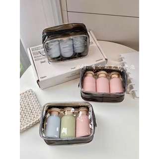 Sét 3 lọ chiết kèm túi, tiện lợi khi mang đi du lịch, công tác, … màu xinh xỉu 🌸🌸🌸