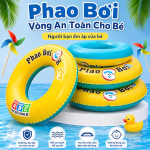 Phao Bơi Trẻ Em Swim Ring Cao Cấp | Phao Bơi An Toàn Cho Bé Đi Biển Hồ | Bơi Phao Tập Bơi Dày Dặn （1 size Không tay cầm)