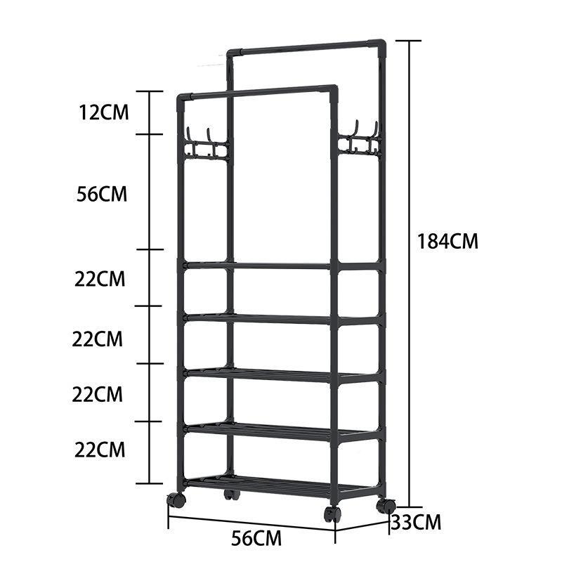 𝐎𝐥𝐢𝐟𝐞 Kệ Đựng Đồ Đa Năng Mẫu Mới Kệ Để Giày Dép Công Suất Lớn Xào Đồ Treo Quần Áo Có Bánh Xe Giá Để Giày Và Mũ