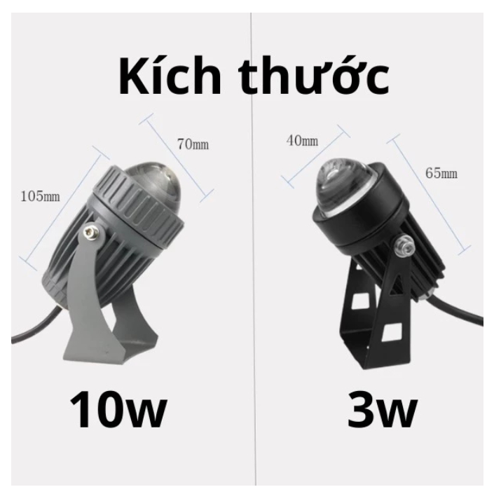 Đèn rọi cột đèn chiếu sáng trang trí cột nhà trụ cổng cây cảnh ngoài trời 220v kháng nước IP65