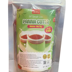 Set nguyên liệu làm Panna Cotta matcha-dâu tây song sắc (6-8 hũ to/15 hũ nhỏ)
