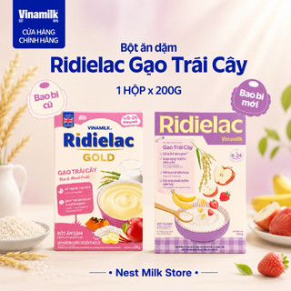 Bột Ăn Dặm Vinamilk Ridielac (Hộp giấy 200g - Bao Bì Mới)