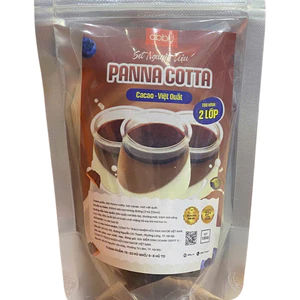 Set nguyên liệu làm Panna Cotta socola- việt quất song sắc (6-8 hũ to/15 hũ nhỏ)