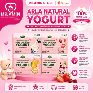 Sữa chua trái cây Arla Đan Mạch cho bé ăn dặm từ 1 tuổi .