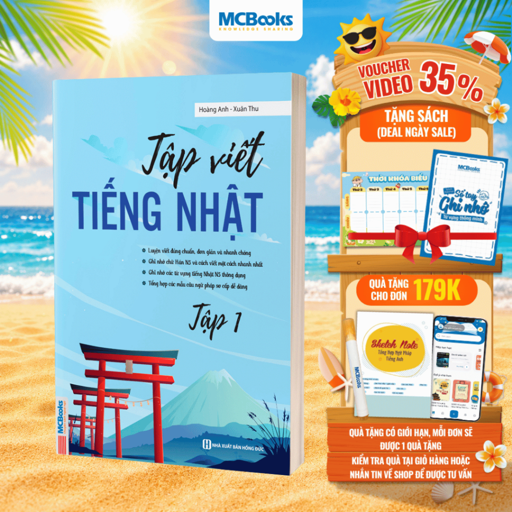 Sách - Tập viết tiếng Nhật tập 1