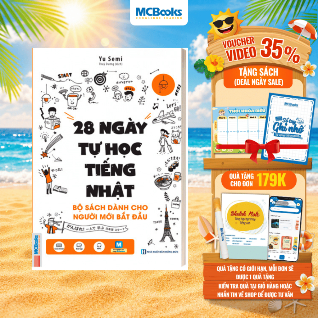 Sách - 28 Ngày Tự Học Tiếng Nhật - Bộ Sách Dành Cho Người Mới Bắt Đầu