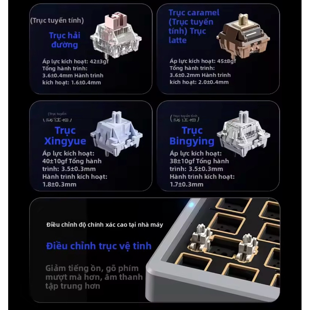 Bàn phím Aula Nova 75 Pro / Max - Màn Hình Thông Minh 1.14", Núm tuỳ chỉnh, Lót 6 Lớp, Hotswap | BigBuy360 - bigbuy360.vn