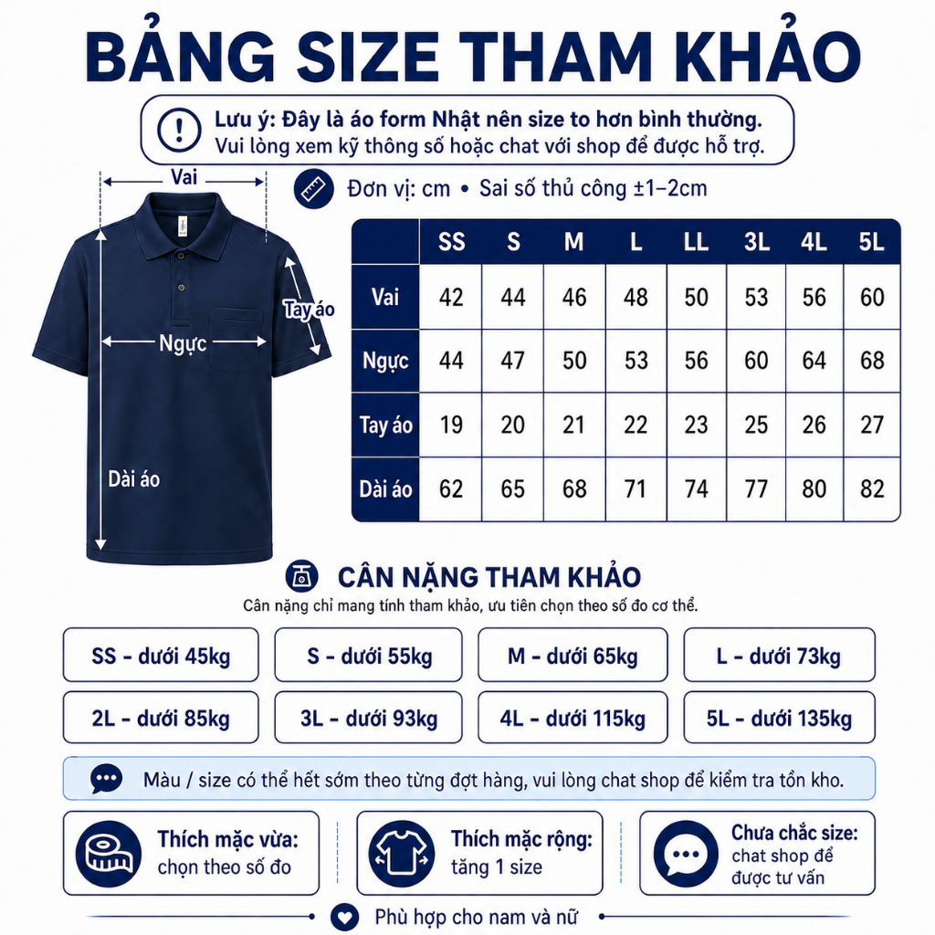 Áo Thun Polo Nhật Có Túi Nam/Nữ Form Rộng 38 - 130Kg - Thun Nhật Cao Cấp - Chống Nắng - Mặc Mát - Bền Màu | MÀU DỊU NHẸ