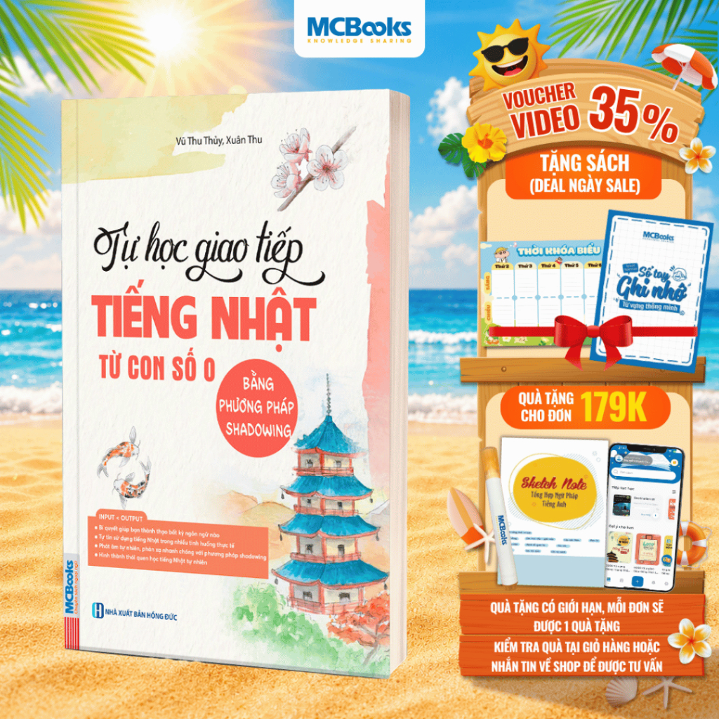 Sách - Tự học giao tiếp tiếng Nhật từ con số 0 bằng phương pháp shadowing