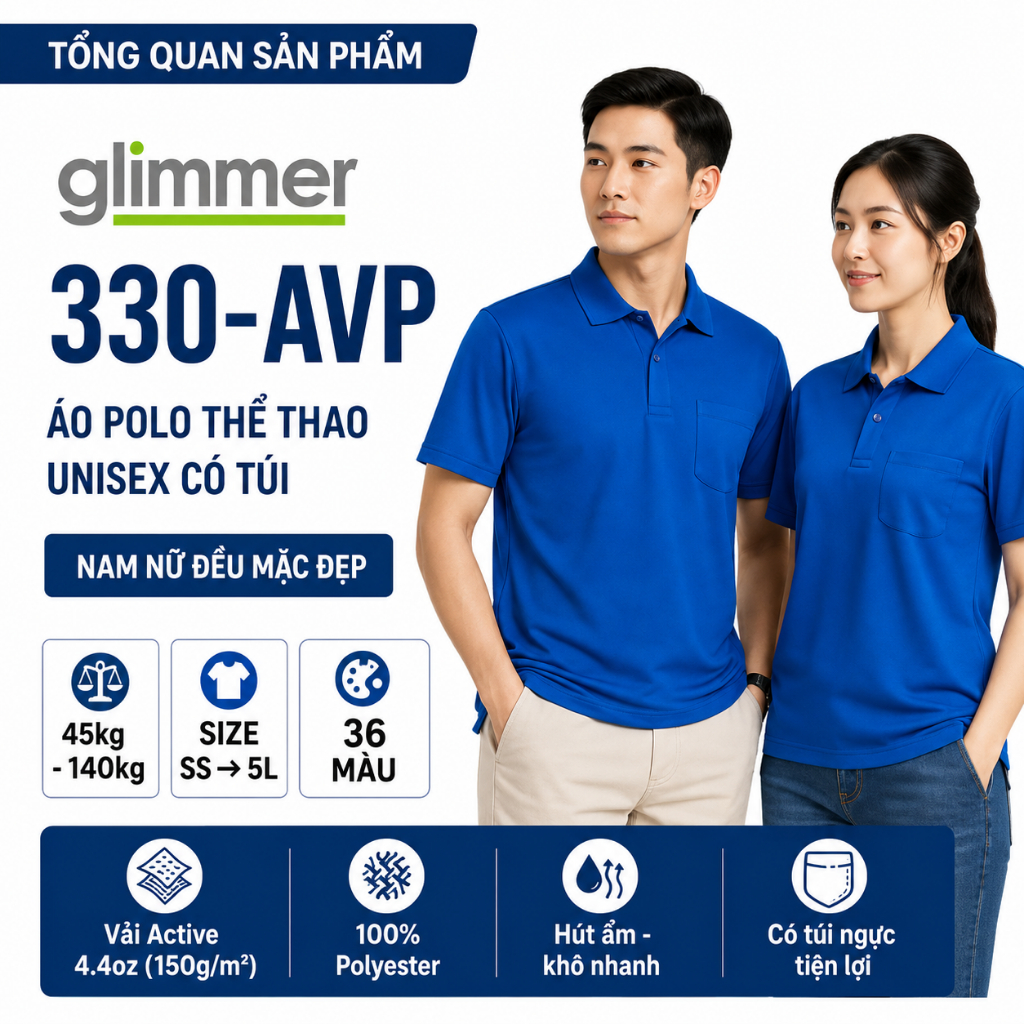 Áo Polo Nhật Có Túi Nam/Nữ Form Rộng 38-130Kg - Vải Active Cao Cấp - Chống Nắng - Thông Thoáng - Bền Màu | MÀU RỰC RỠ
