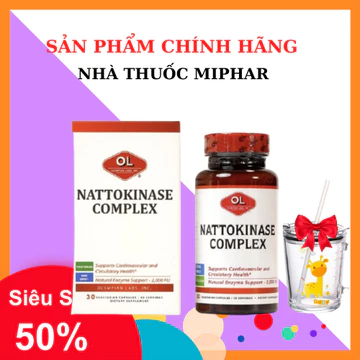 [NHẬP KHẨU] Viên Uống Hỗ Trợ Tránh Tai Biến Mạch Máu Não Olympian labs Nattokinase Complex 30 Viên - NT MIPHAR