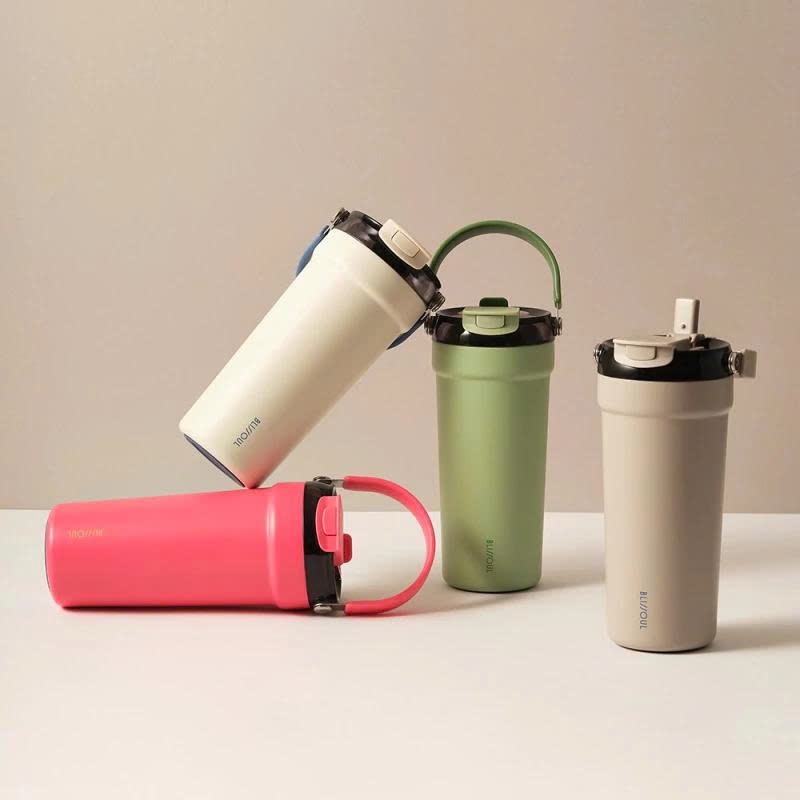 Ly giữ nhiệt inox phủ sứ LocknLock Blissoul Cafe Ceramic Tumbler 700ml LHC4440 có quai xách - K-MALL
