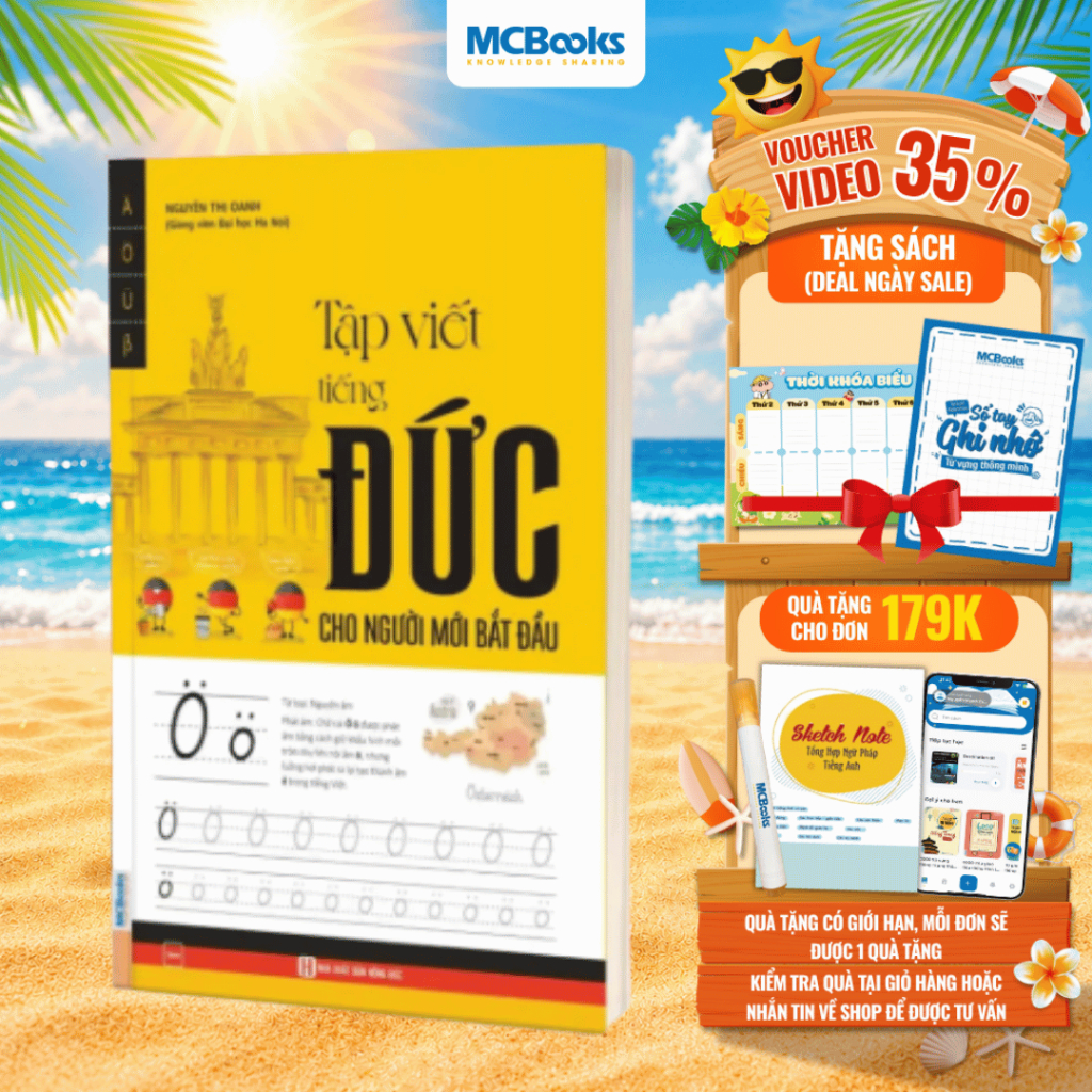 Sách - Tập Viết Tiếng Đức Dành Cho Người Mới Bắt Đầu