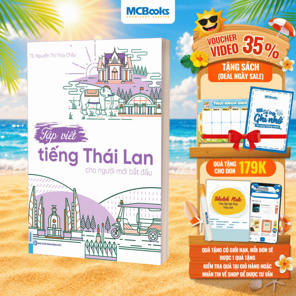 Sách - Tập Viết Tiếng Thái Lan Cho Người Mới Bắt Đầu