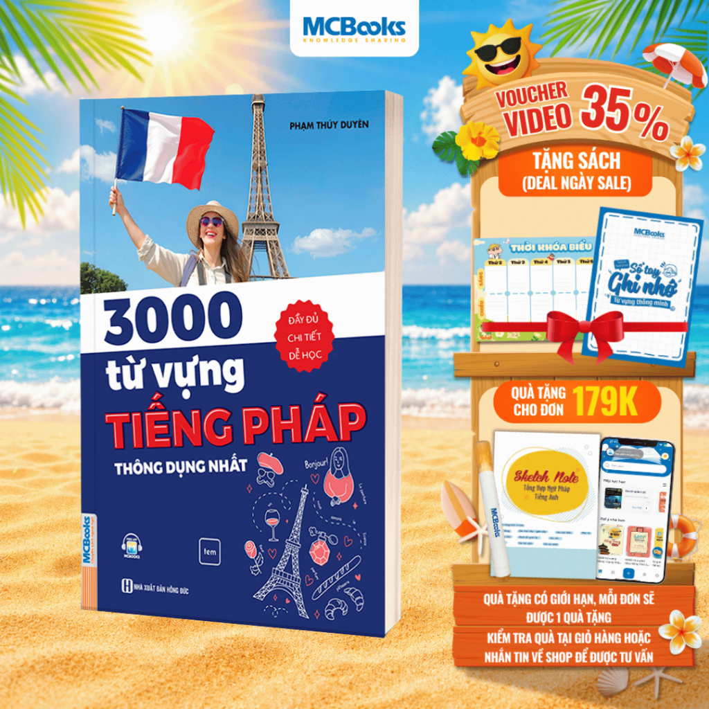 Sách - 3000 Từ Vựng Tiếng Pháp Thông Dụng Nhất
