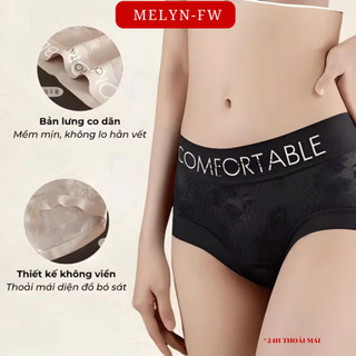 Sét 5 quần lót ren lụa cao cấp họa tiết tinh tế, mềm mịn thoáng khí, thiết kế cạp cao che khuyết điểm MELYN-FW Q874