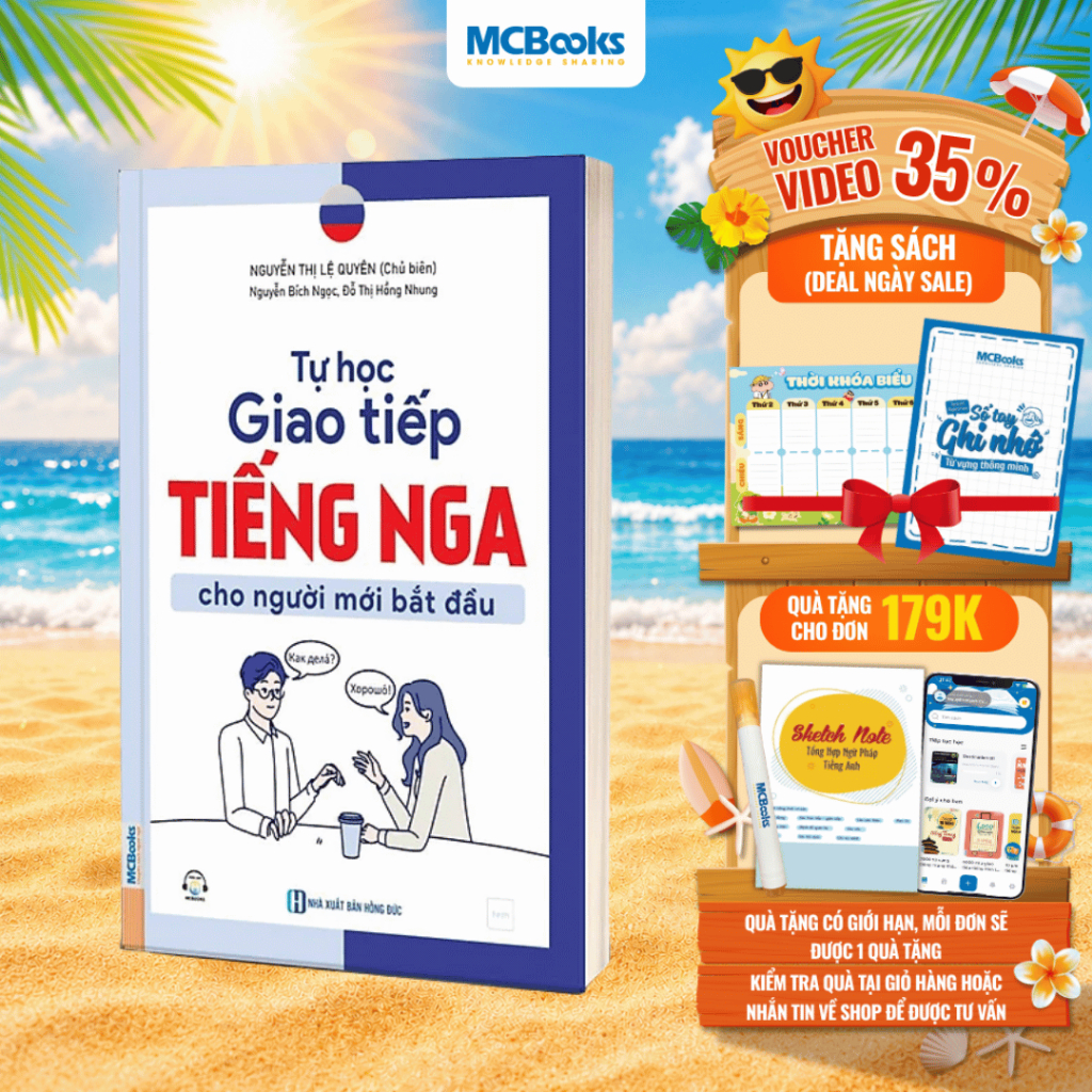 Sách - Tự Học Giao Tiếp Tiếng Nga Cho Người Mới Bắt Đầu