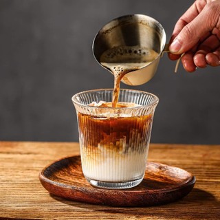 Bộ 6 Ly Thủy Tinh 260ml Trơn/Sọc Ly Cafe Cold Brew Trà Sữa Nước Ép Chịu Nhiệt Cao Cấp