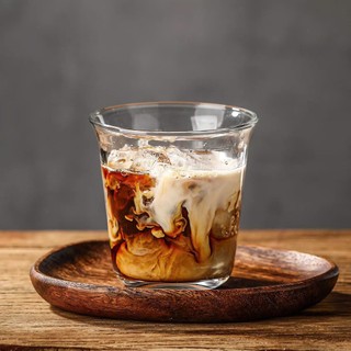 Bộ 6 Ly Thủy Tinh 260ml Trơn/Sọc Ly Cafe Cold Brew Trà Sữa Nước Ép Chịu Nhiệt Cao Cấp