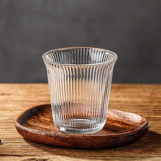 Bộ 6 Ly Thủy Tinh 260ml Trơn/Sọc Ly Cafe Cold Brew Trà Sữa Nước Ép Chịu Nhiệt Cao Cấp