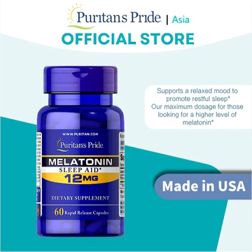 Bổ sung Melatonin 12mg 60 viên giúp nghỉ ngơi sâu phục hồi năng lượng cơ thể