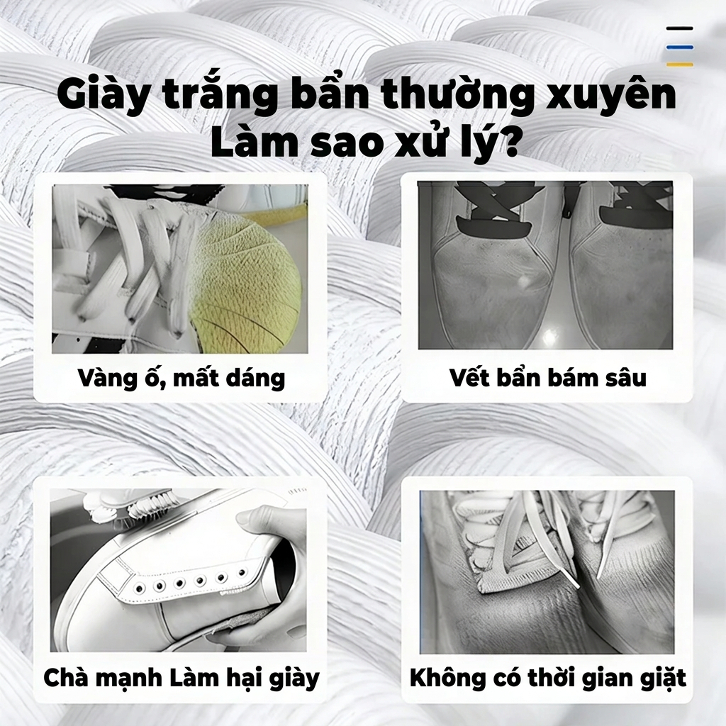 Công nghệ Đức Dung dịch vệ sinh giày trắng bán chạy｜Chai vệ sinh giày tẩy sạch vết ố vàng cực nhanh