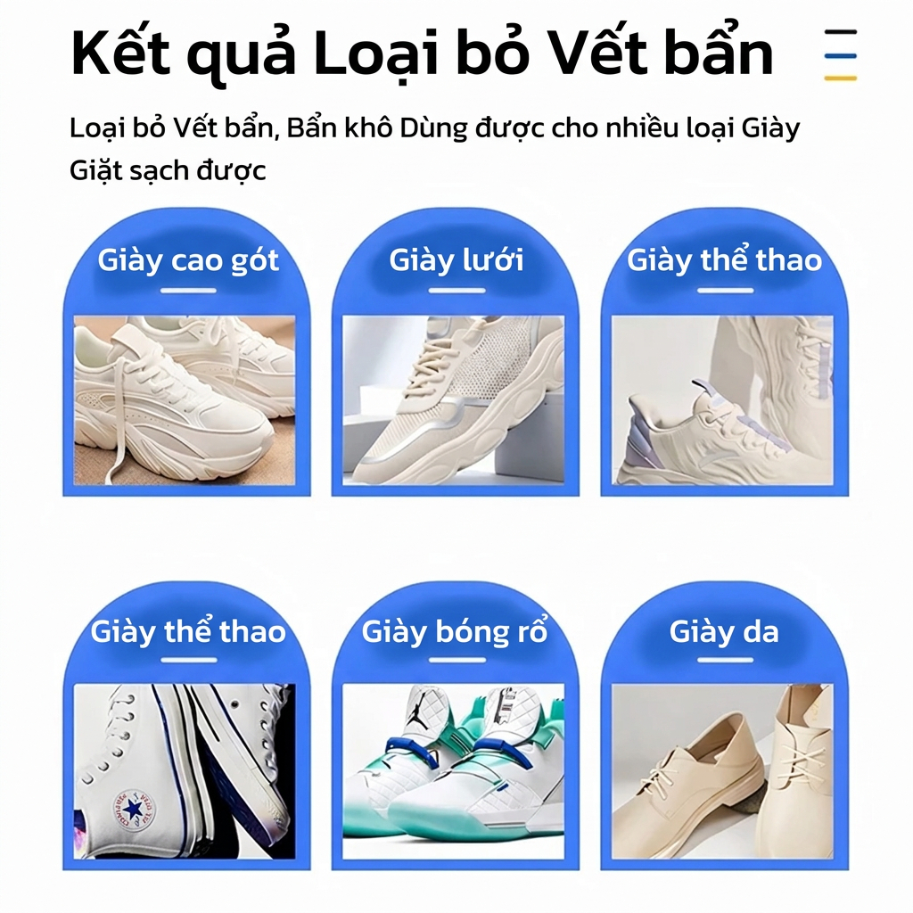Công nghệ Đức Dung dịch vệ sinh giày trắng bán chạy｜Chai vệ sinh giày tẩy sạch vết ố vàng cực nhanh
