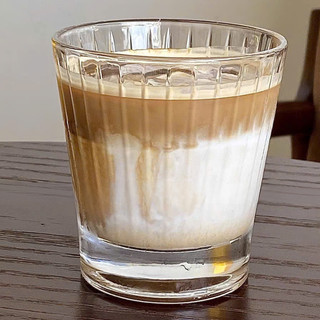 Bộ 6 Ly Thủy Tinh 215ml 1007LT Vân Sọc Vintage Ly Cafe Espresso Cold Brew Whisky Cao Cấp