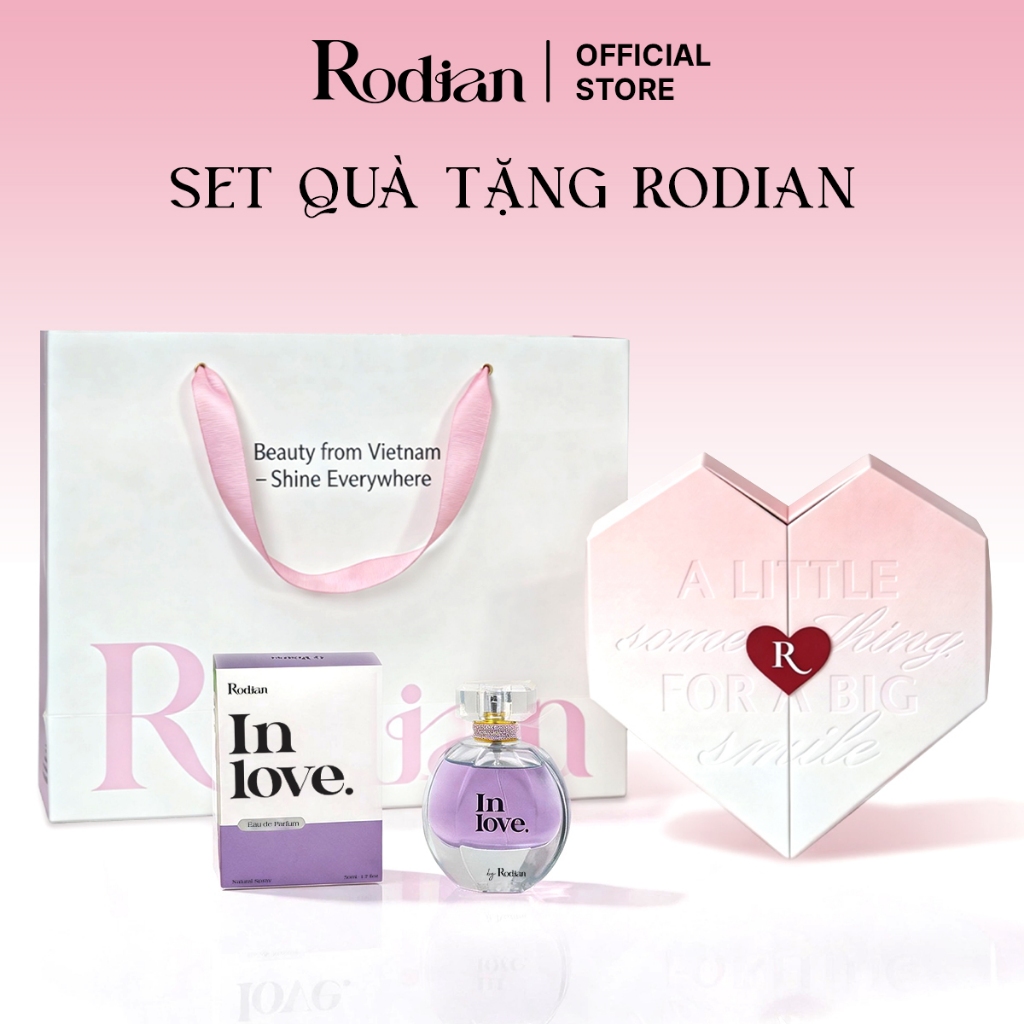 [Set Quà Tặng Rodian] Nước Hoa Nữ Rodian In Love Eau De Parfum 50ml Ngọt Ngào, Sang Trọng
