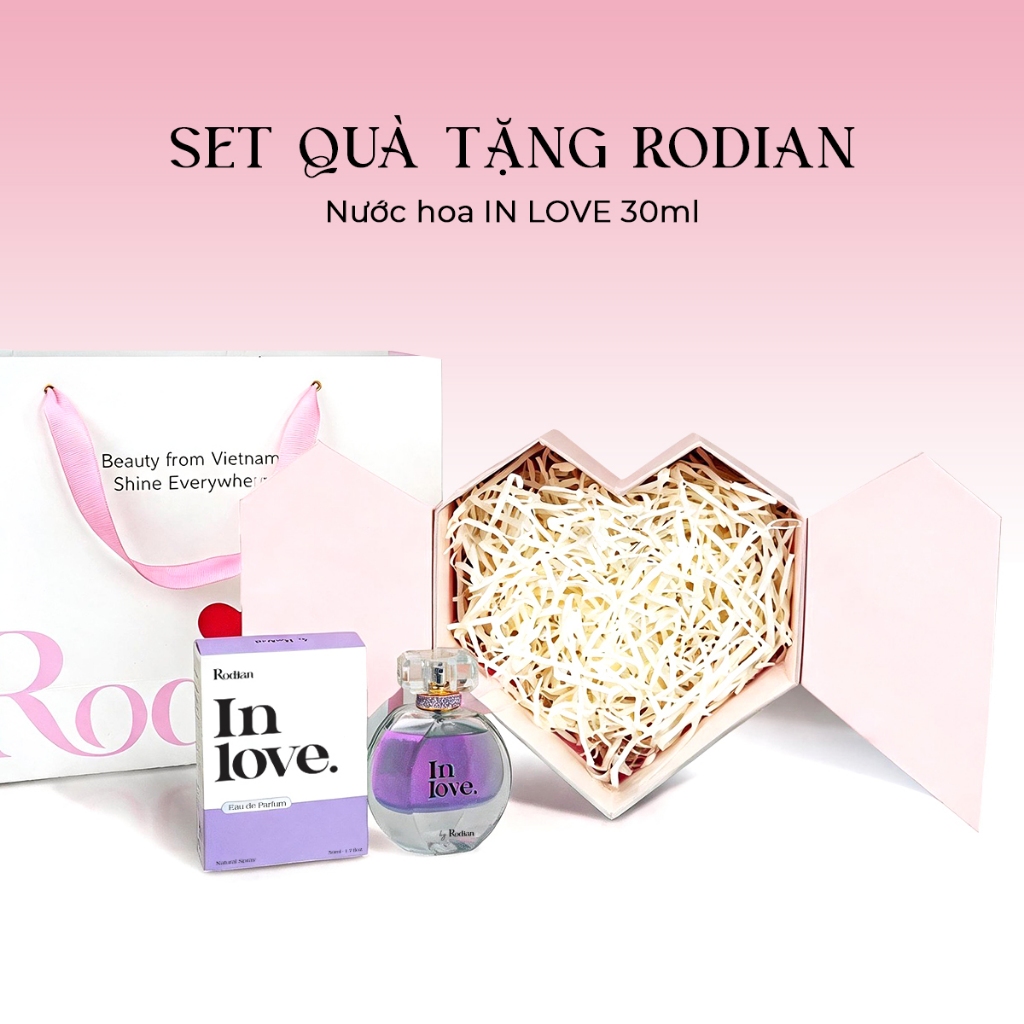 [Set Quà Tặng Rodian] Nước Hoa Nữ Rodian In Love Eau De Parfum 50ml Ngọt Ngào, Sang Trọng