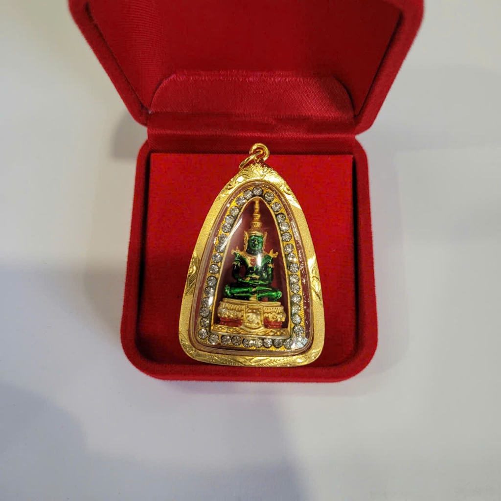 Phụ Kiện Dây Chuyền Phật Ngọc 4cm – Vàng Đồng Bền Đẹp, Dáng Vừa Vặn