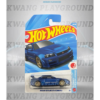 Kwang Playground - Xe mô hình Hot Wheels basic Nissan Skyline GT-R (BNR34) xanh - Case K 2026