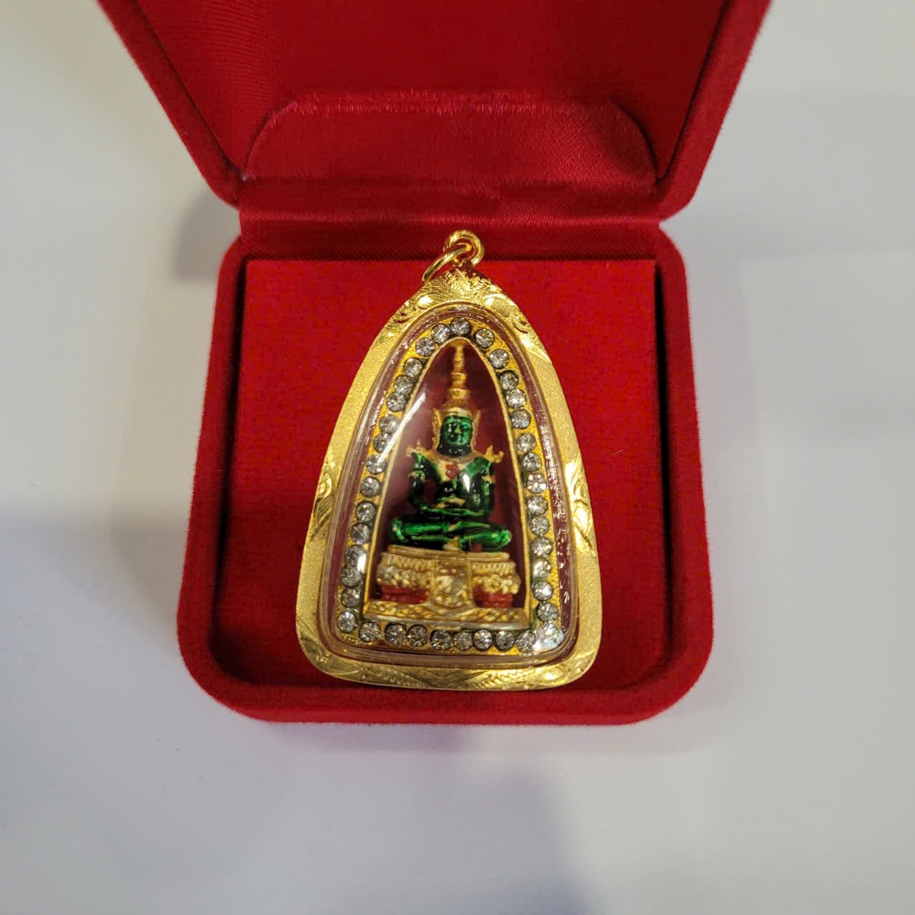 Phụ Kiện Dây Chuyền Phật Ngọc 4cm – Vàng Đồng Bền Đẹp, Dáng Vừa Vặn