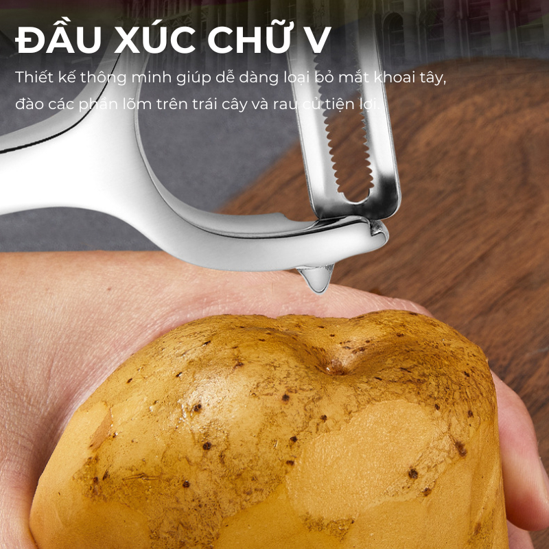 Nạo Củ Quả KOOBEE Hợp Kim Kẽm Cao Cấp – Sắc Bén, Siêu Bền – Gọt Mắt Khoai Tây Tiện Lợi | 314
