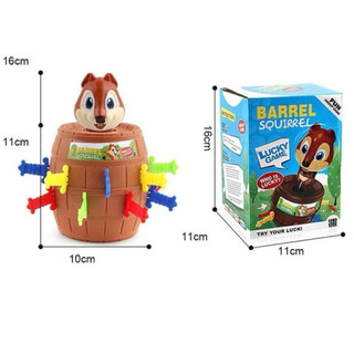 Đồ Chơi Đâm Sóc Mini Vui Nhộn - Board Game Đâm Thùng Sóc Thử Thách Nhân Phẩm Giải Trí Cho Nhóm Bạn, Gia Đình