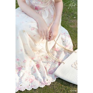 Đầm Khiết Styel Maxi Hoa Corset Dáng Dài Phong Cách Bay Bổng Dịu Dàng KD675