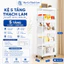 Hỏa tốc Kệ để đồ đa năng 5 tầng có bánh xe di chuyển tiện lợi kệ sách đựng đồ phòng khách phòng ngủ