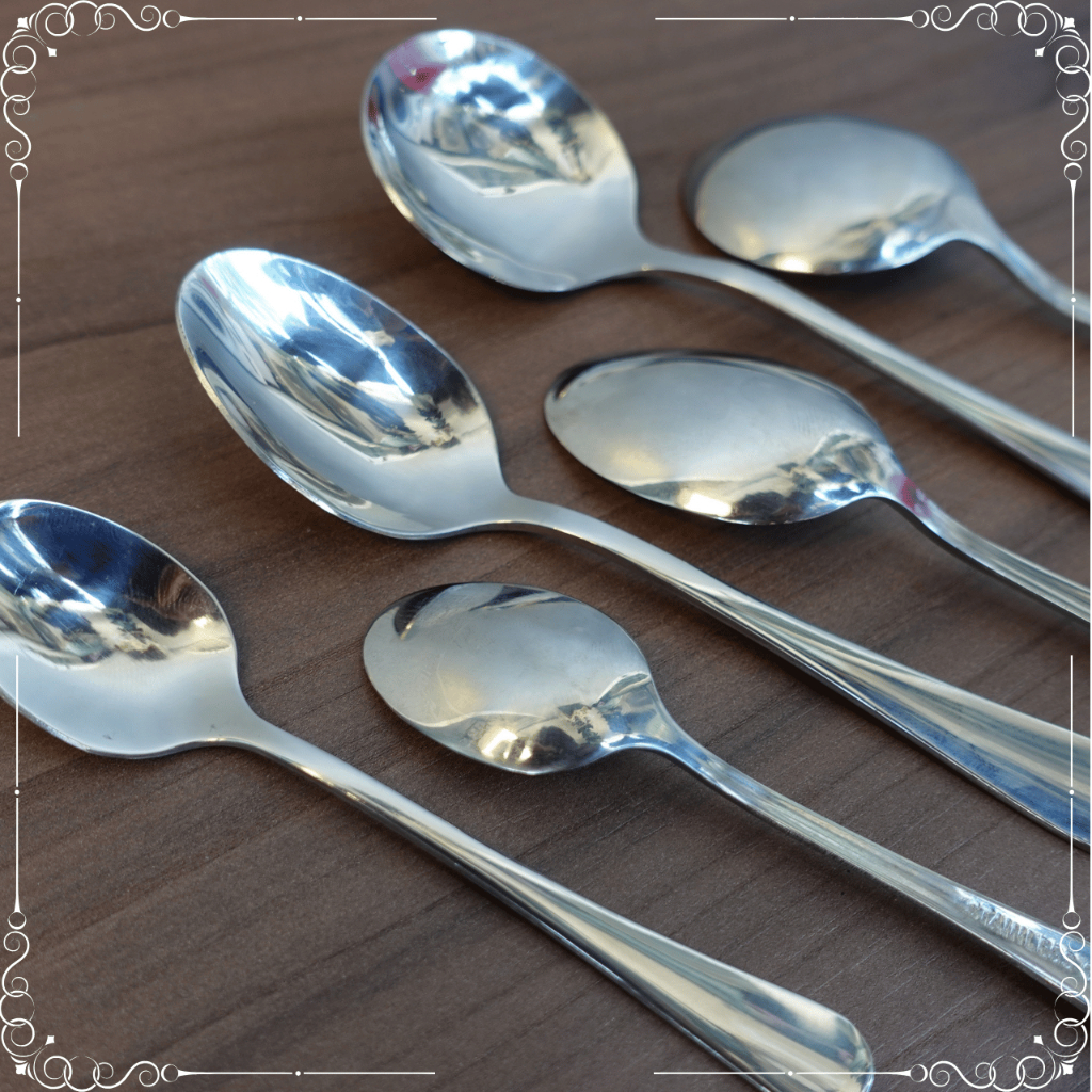[Hàng tặng không bán] Muỗng Inox KOMORA, Khắc Theo Yêu Cầu, Sáng Bóng Sang Trọng, Dày Dặn Chắc Tay