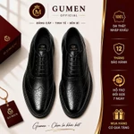 [TĂNG CHIỀU CAO 5-7CM] Giày GUMEN Oxford Wingtip CS008 Da Bò Đế Khâu Cao Su Đúc Cao Cấp — ảnh 1