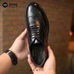 [TĂNG CHIỀU CAO 5-7CM] Giày GUMEN Oxford Wingtip CS008 Da Bò Đế Khâu Cao Su Đúc Cao Cấp — ảnh 2